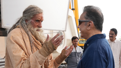 Amitabh Bachchan reunites with Kamal Haasan after nearly four decades on ‘Kalki 2’ sets