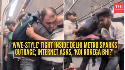 ‘WWE-style’ fight inside Delhi Metro sparks outrage; internet asks, ‘koi rokega bhi?’