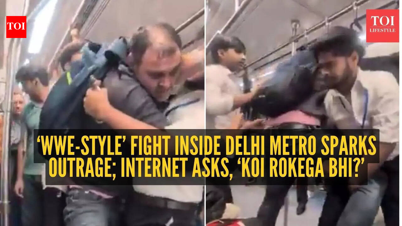 ‘WWE-style’ fight inside Delhi Metro sparks outrage; internet asks, ‘koi rokega bhi?’