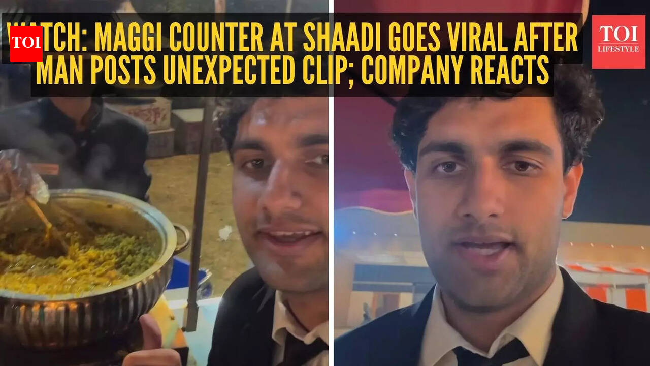 Watch: Maggi counter at shaadi goes viral after man posts unexpected clip; company reacts