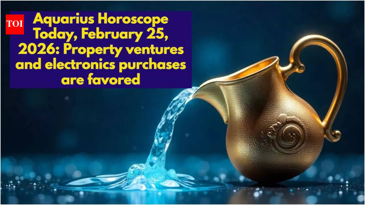 Aquarius Horoscope Today, February 25, 2026: Property ventures and electronics purchases are favored