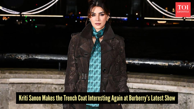 Kriti Sanon storms London Fashion Week in Burberry leather, sits front row with Kate Moss