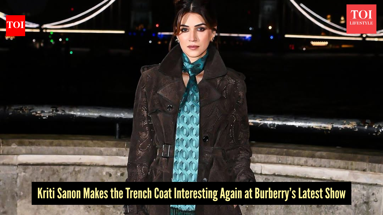 Kriti Sanon storms London Fashion Week in Burberry leather, sits front row with Kate Moss