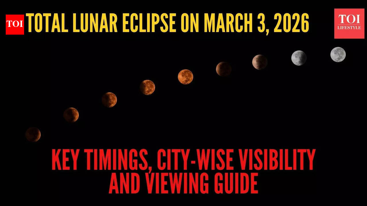 Total lunar eclipse on March 3: Key timings, city-wise visibility and viewing guide