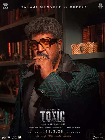 'Toxic' makers unveil Balaji Manohar's first look as Bheera; Yash’s gritty world expands with power-packed posters