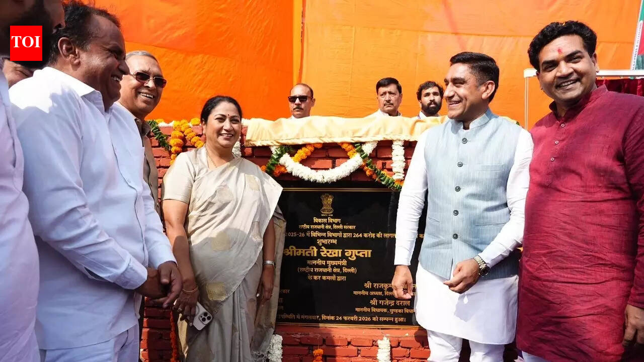 Delhi CM lays foundation for Rs 264 crore works in Mundka, targets rural push