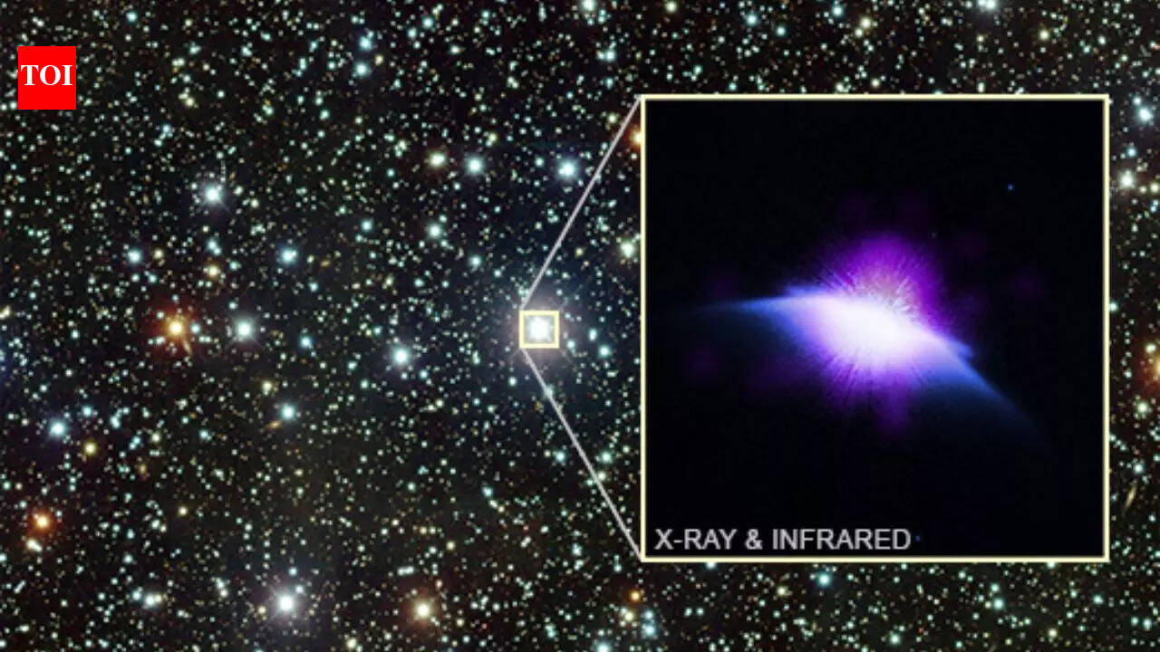 NASA’s Chandra captures ‘young sun’ caught blowing bubbles in HD 61005’s astrosphere with moth-like dust wings