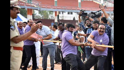 Politics takes a backseat at AP legislators sports meet