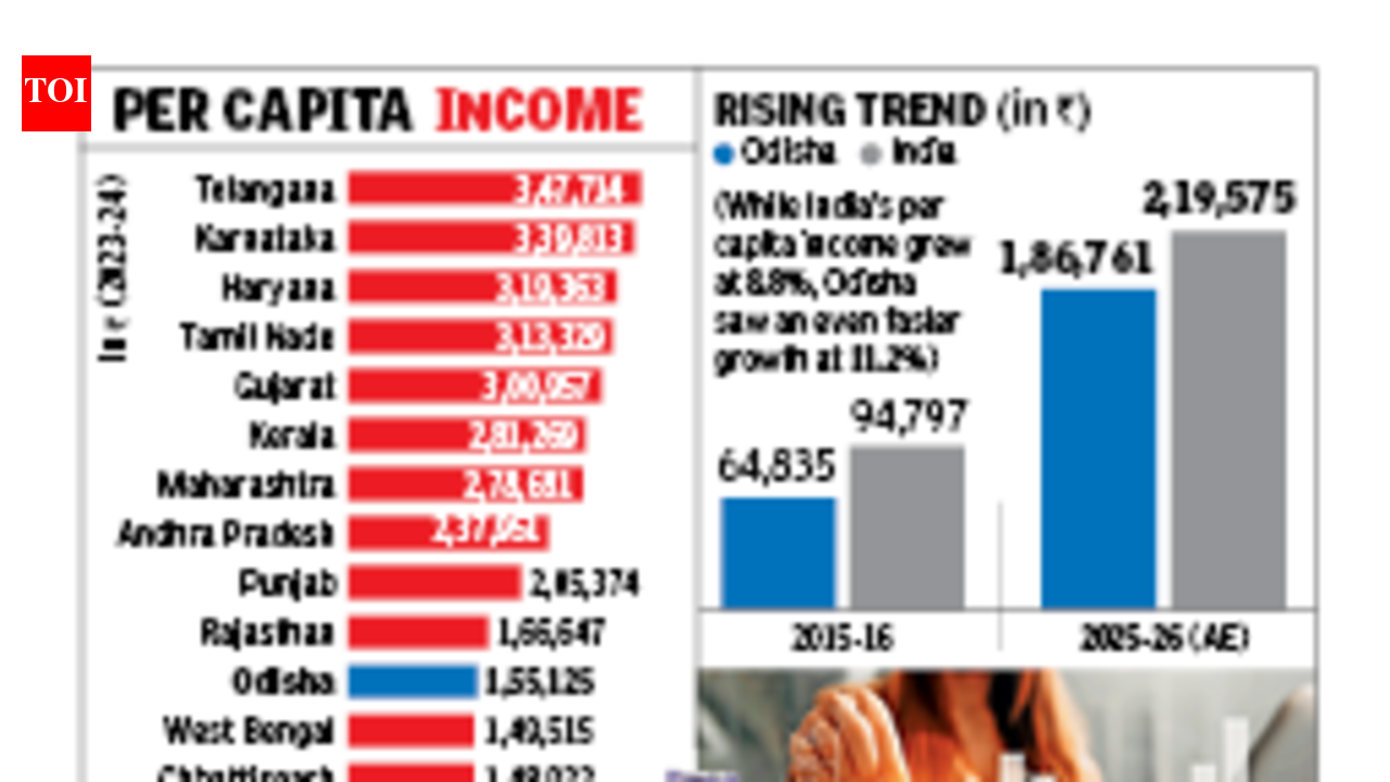 Odisha per capita income rises, narrows gap with national average