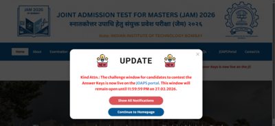 IIT JAM 2026 answer key released at jam2026.iitb.ac.in: Raise objections by February 27; direct link here