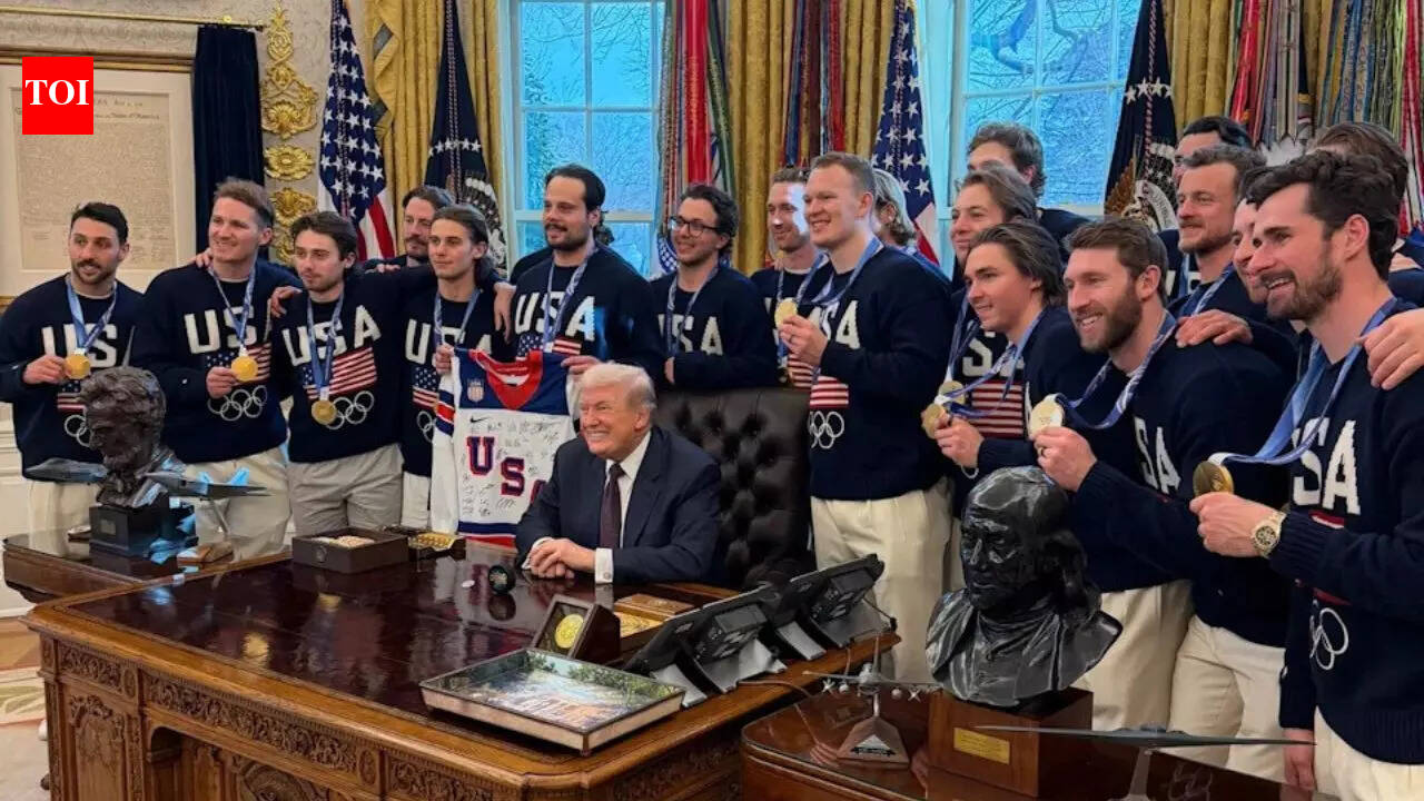 “We're winning too much”: Donald Trump hosts Team USA hockey stars at the White House following historic win against Canada