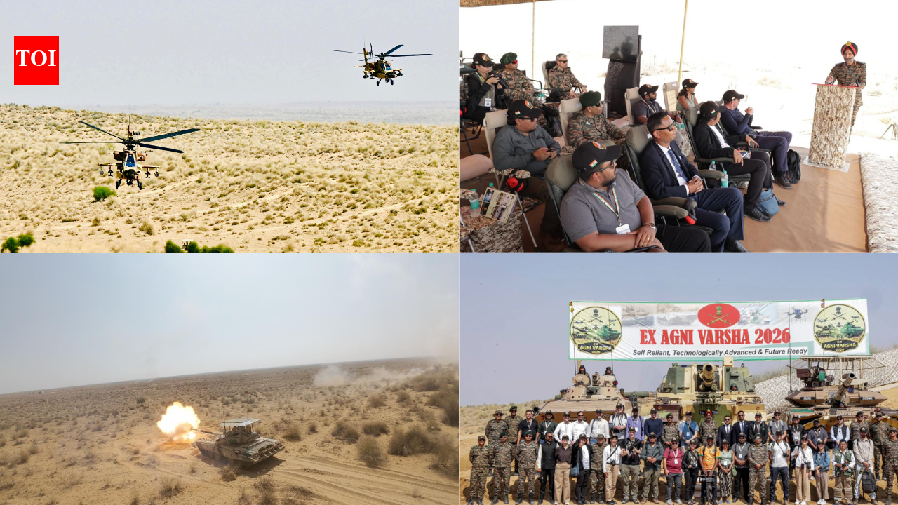 Agni Varsha exercise showcases India’s integrated combat power at Rajasthan's Pokhran