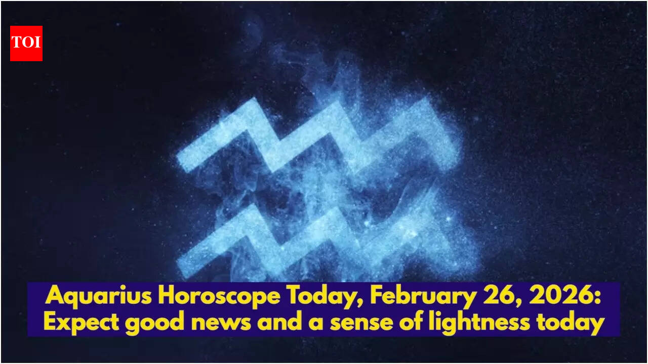 Aquarius Horoscope Today, February 26, 2026: Expect good news and a sense of lightness today