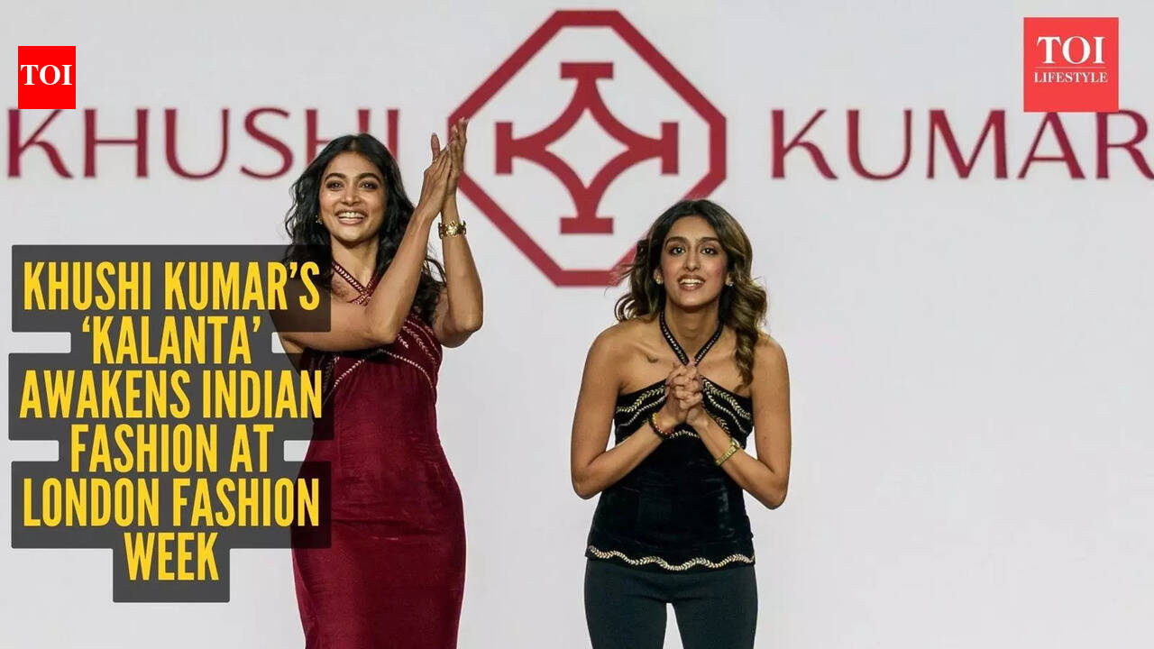 Banaras zari meets modern armour: Khushi Kumar steals spotlight at London Fashion Week