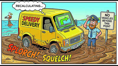 Believe it or not: Following the GPS can land you in a bog