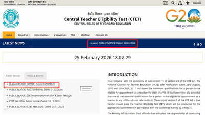 CBSE announces CTET Paper-2 re-exam 2026 for affected candidates with new admit cards; check details here