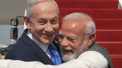 'Modi hug known around the world': Netanyahu hails 'brother' PM, calls India 'gigantic power'