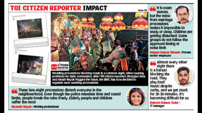 BMC plans stricter regulations for marriage processions amid traffic & noise concerns