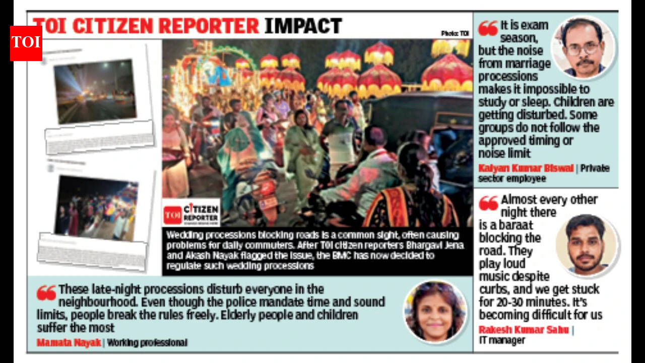 BMC plans stricter regulations for marriage processions amid traffic &amp; noise concerns