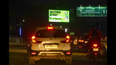 Blinding, oversized billboards making Greater Noida roads accident-prone