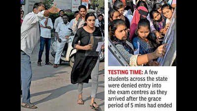 Intermediate exams begin smoothly in Telangana with 97% attendance