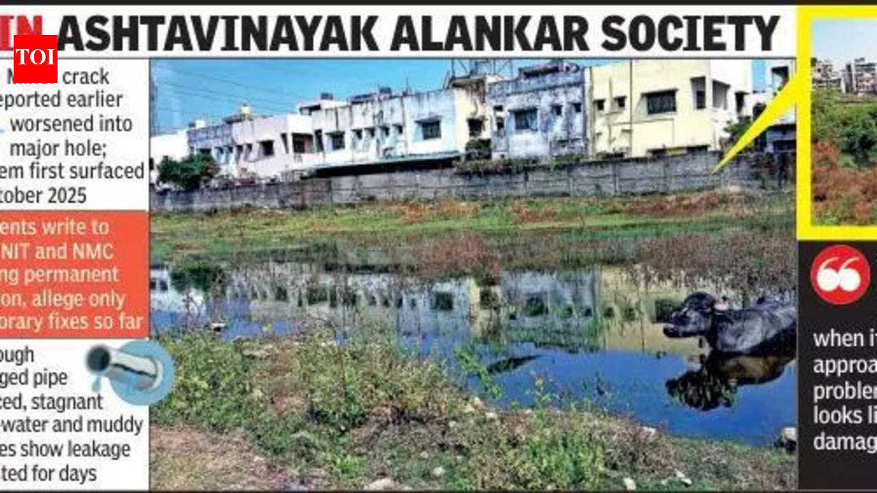 Sewer line burst near Godhani’s Ashtavinayak Alankar Society sparks health concerns