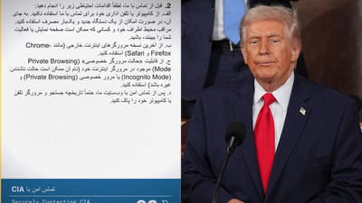  CIA makes public appeal to Iranians in Farsi for 'secure contact'