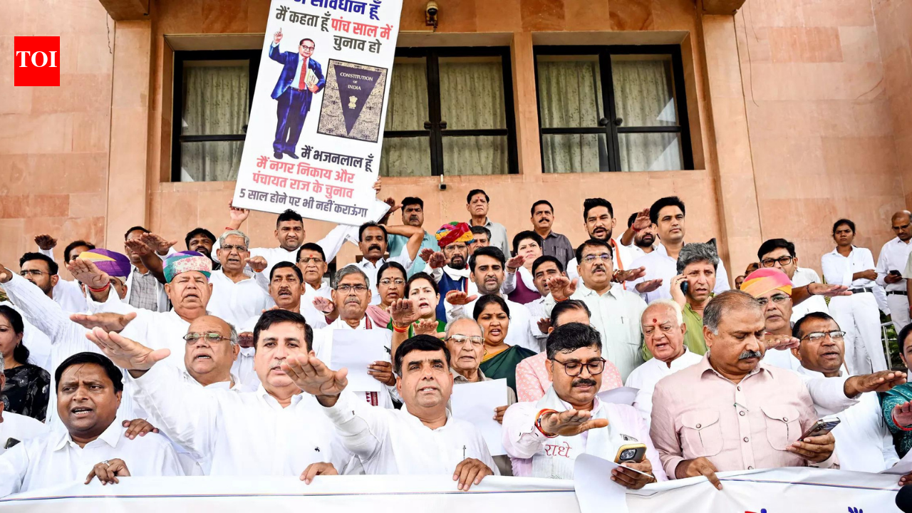 Congress MLAs wear 'PM is compromised' t-shirts in Rajasthan assembly, target Narendra Modi over India–US trade deal