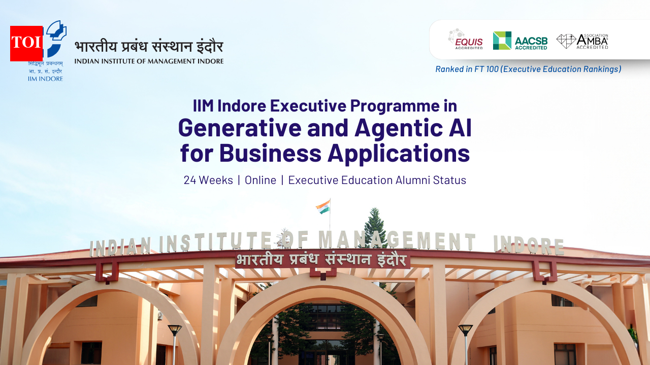 IIM Indore launches a new programme to turn office professionals into AI-ready talent