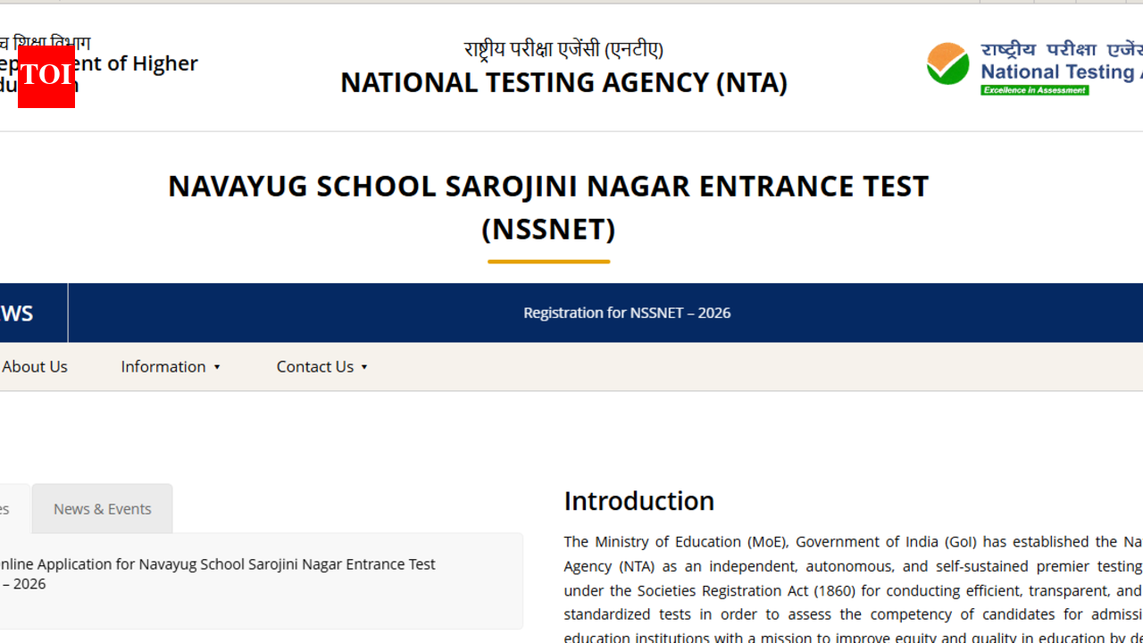 NSSNET 2026 registration begins for Class 6, 7 at exams.nta.nic.in: Direct link to apply and key dates here