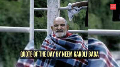 Quote of the day by Neem Karoli Baba: “It is very difficult to know exactly what good should come out of a...”