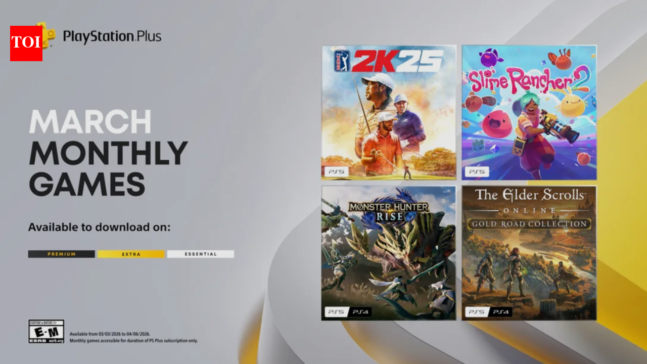 Sony announces March 2026 PlayStation Plus monthly games lineup: PGA Tour 2K25, Monster Hunter Rise and more titles