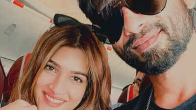  Kriti Sanon posts an inflight selfie and clever wish for Shahid Kapoor on his 45th birthday