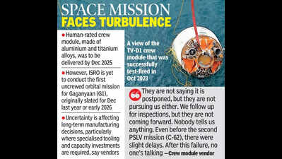Back-to-back PSLV failures cast shadow over India’s ambitious human spaceflight programme Gaganyaan