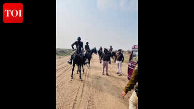 Mounted police deployed to check illegal sand mining