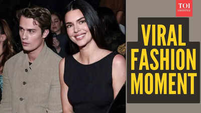  Kendall Jenner in mini bodycon dress, Nicholas Galitzine in corduroy co-ords sizzle Emporio Armani front row at Milan Fashion Week 2026; watch viral videos inside