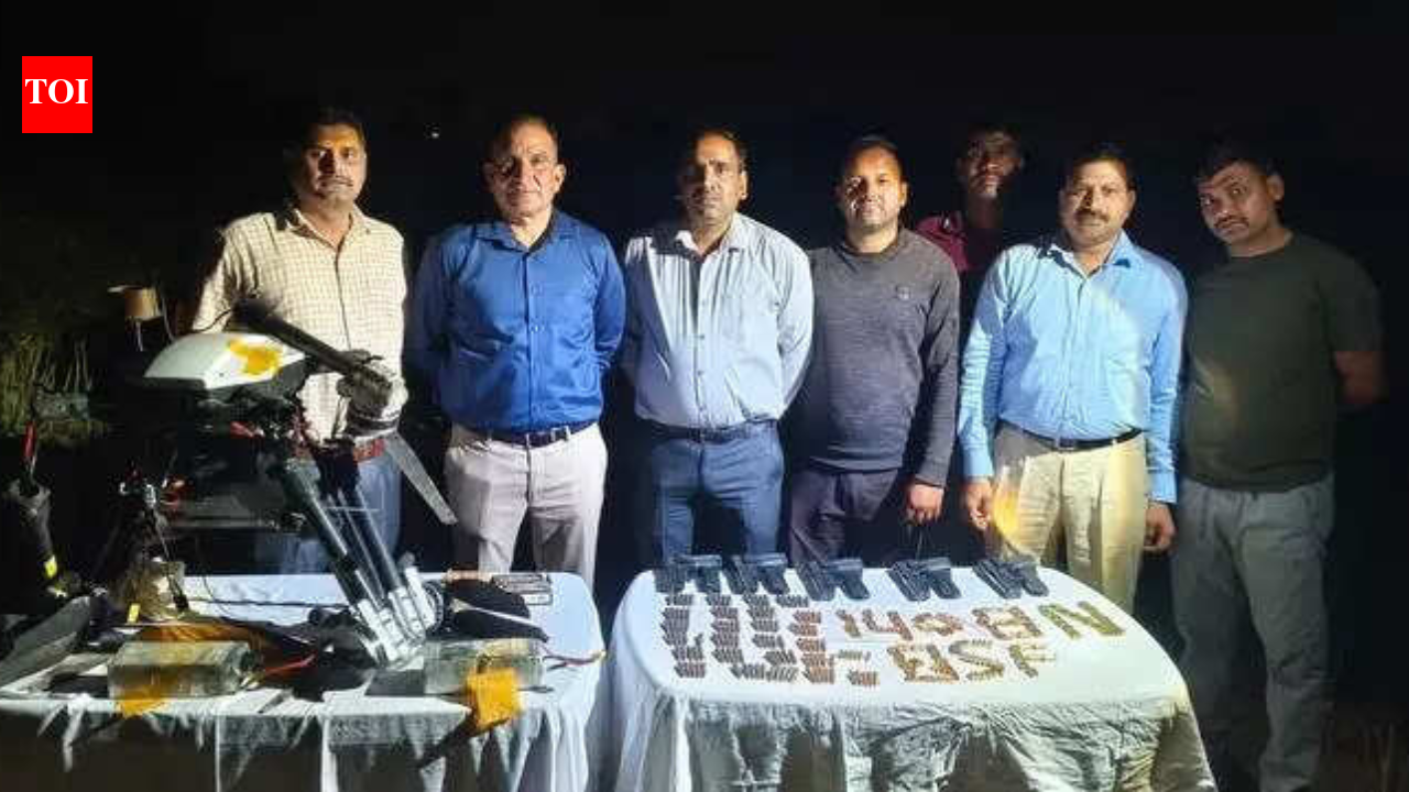 Drone-dropped arms cache seized near Bikaner; BSF, police recover 5 China-made pistols, 325 cartridges