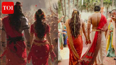 విజయ్ దేవరకొండ మరియు రష్మిక మండన్నల వివాహ ఫోటోలు అభిమానులను విస్మయానికి గురిచేస్తాయి: 'ఇది చాలా శివ-పార్వతి కోడ్'