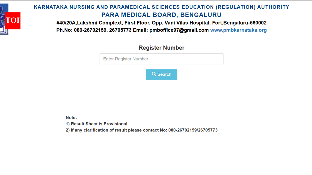 Karnataka PMB result 2026 for Annual examinations released: Direct link to download here