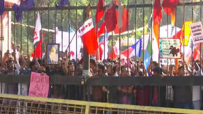 Delhi Police arrested 14, including JNUSU office bearers, after protest march turns violent