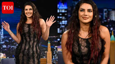 Priyanka Chopra stuns in sheer black dress; shares 'Varanasi' update with Jimmy Fallon: WATCH