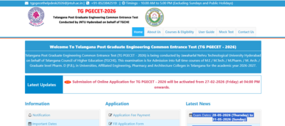 TS PGECET 2026: Online applications begin, exam scheduled for May 28-31, direct link here