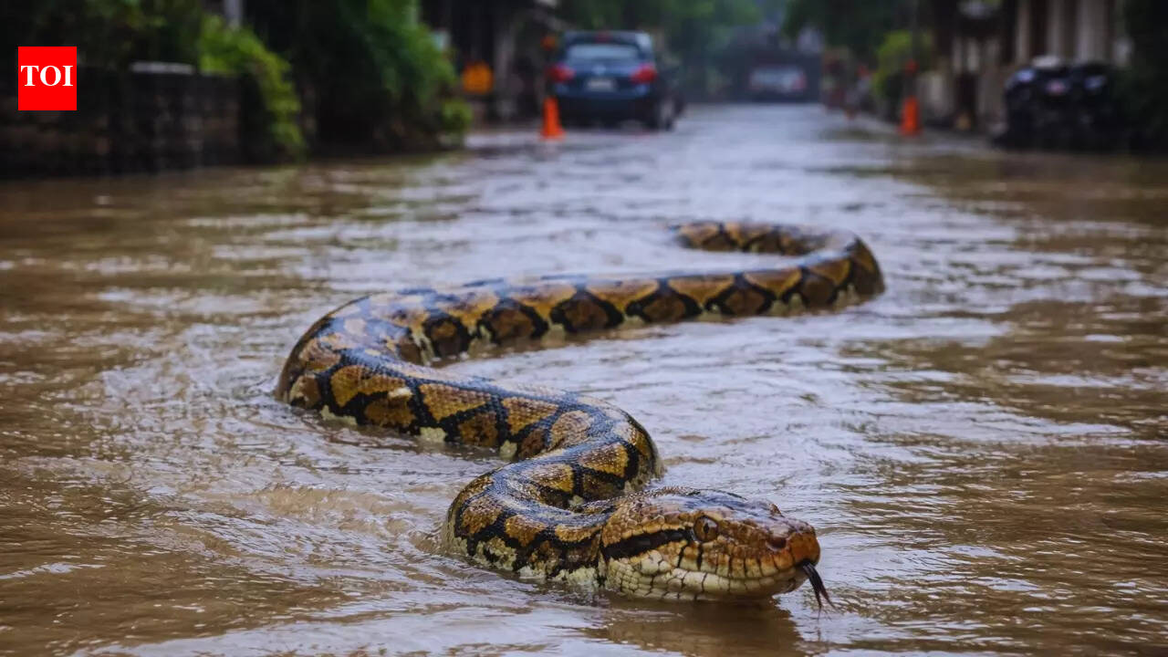 Snakes swimming in the flooded streets of Bali? Scary videos shock travellers