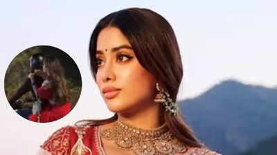 Janhvi Kapoor and Laksh Lalwani shoot for 'Lag Jaa Gale' in Mumbai, Viral bike scene grabs attention- video