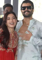 Newlyweds Rashmika Mandanna, Vijay Deverakonda make first appearance for the paps at Udaipur airport, throw flying kisses: WATCH VIDEO