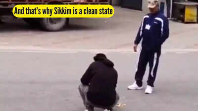 “This should be the rule everywhere in India”: See what happened when a tourist threw orange peels on the roads of Sikkim