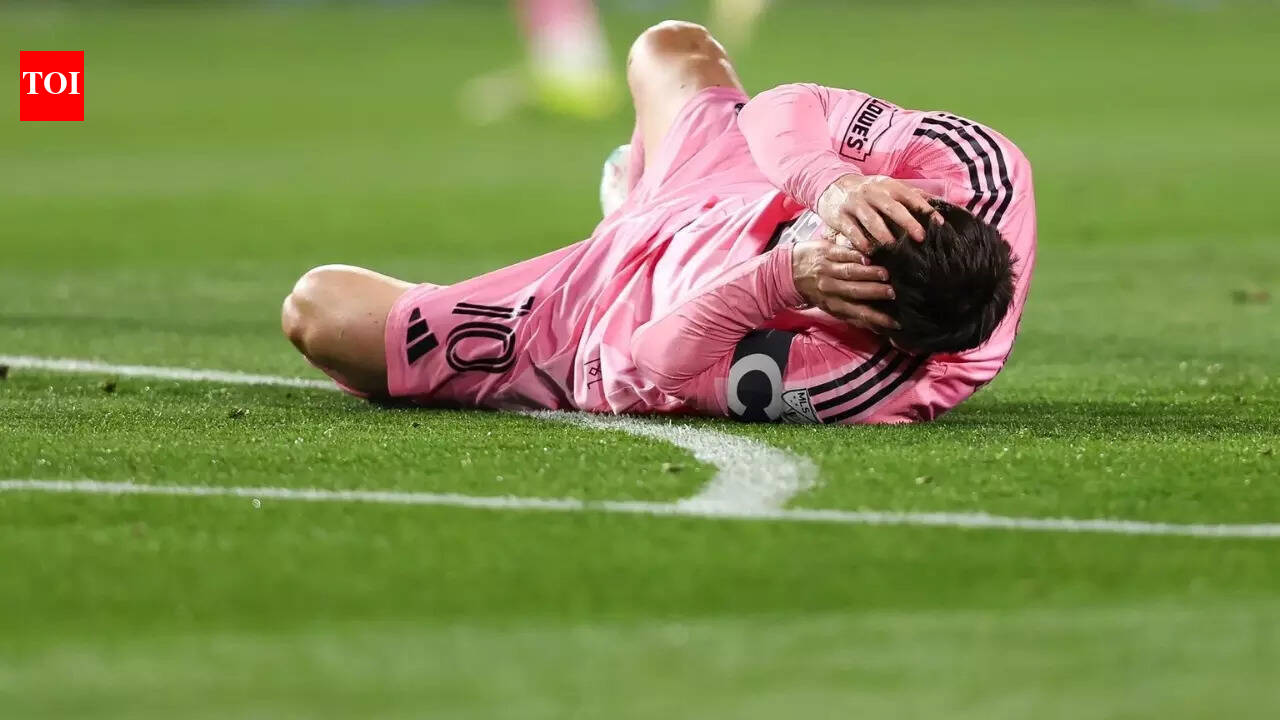 Lionel Messi knocked down by fan during Inter Miami match - Watch