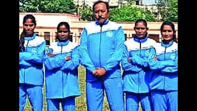 Football coach leads girls from village fields to national stage