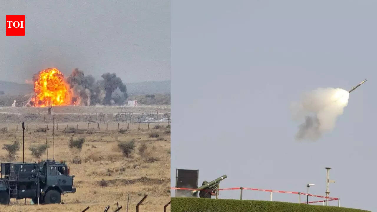 Sonic booms to drone spectacle: IAF showcases firepower at Vayu Shakti 2026 (Photos)