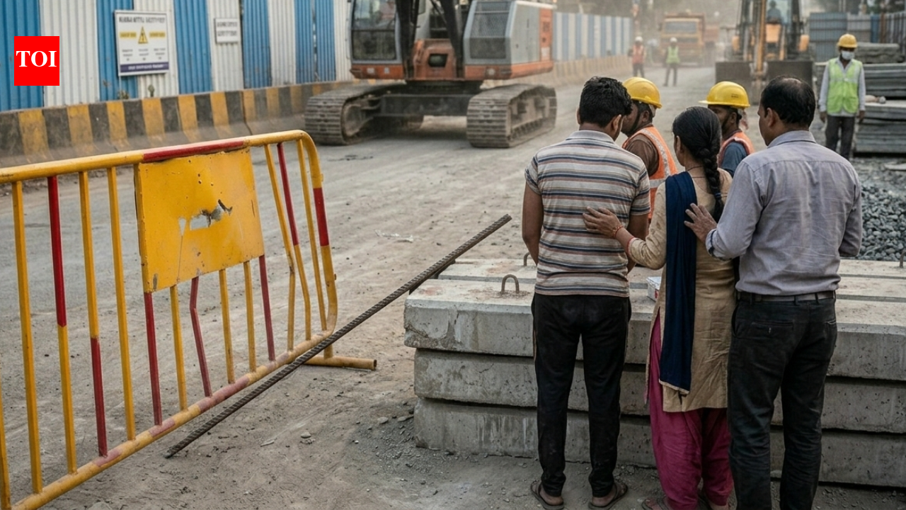 Man injured after iron rod bounces off barricade during construction at Mumbai construction site